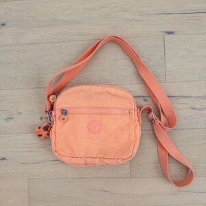Kipling Bag Size OS Coral Crossbody Nylon Monkey Charm‎ Casual Travel Y2K Kids